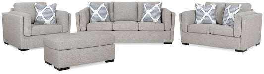 Evansley Sofa, Loveseat, Chair and Ottoman