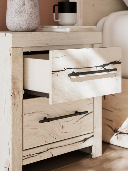 Lawroy Queen Panel Storage Bed, Dresser, Mirror, Chest and Nightstand