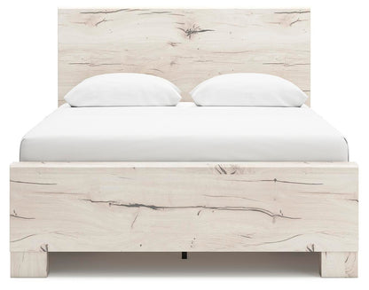 Lawroy Queen Panel Bed with Storage, Dresser, Mirror and Nightstand