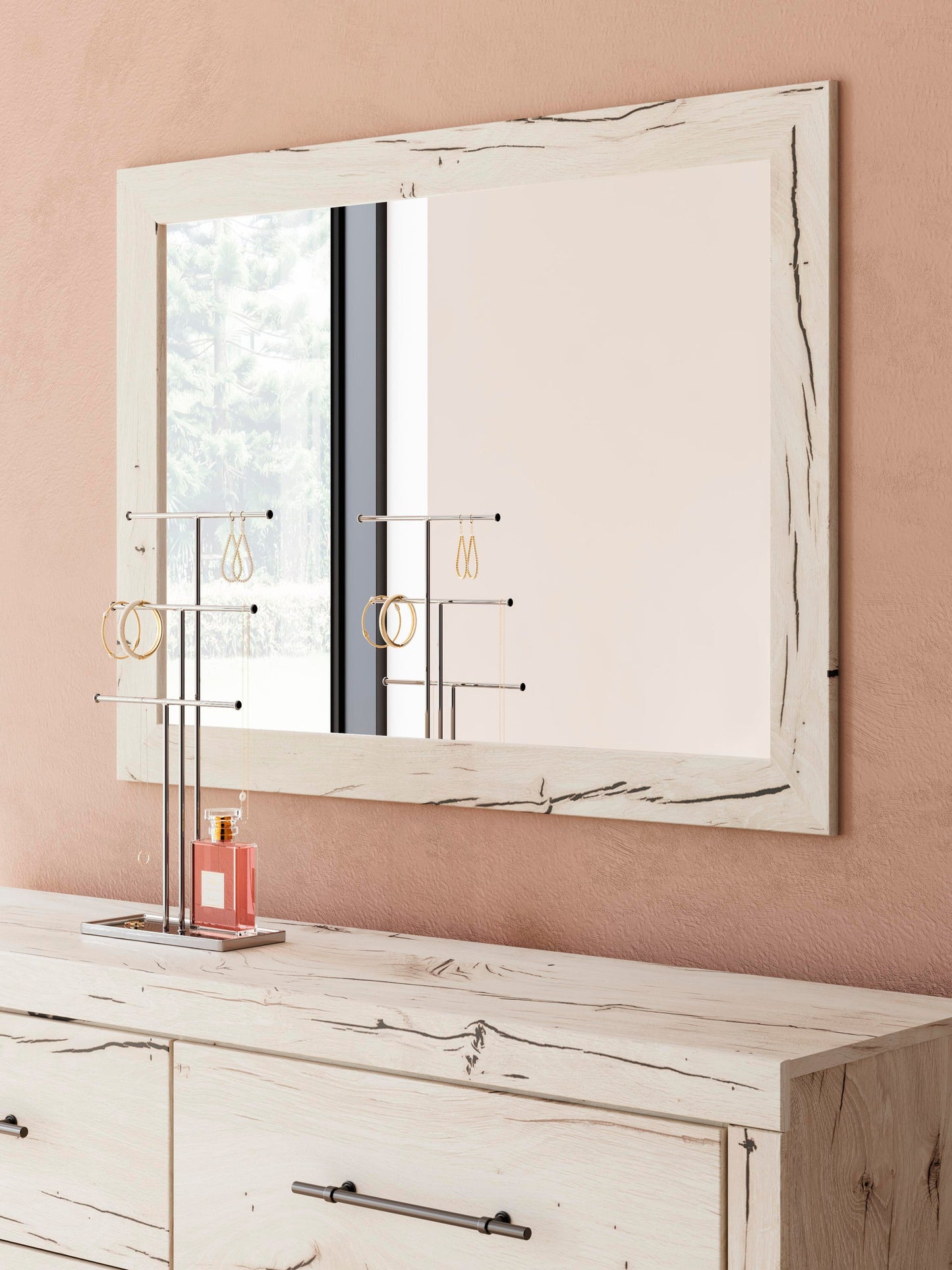 Lawroy King Panel Storage Bed, Dresser, Mirror and Nightstand
