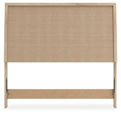 Cielden Full Panel Headboard with Mirrored Dresser