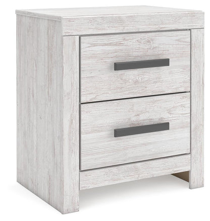 Cayboni King Panel Bed, Dresser, Mirror, Chest and Nightstand