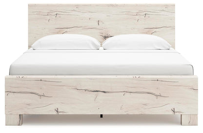 Lawroy King Panel Bed with Storage, Dresser, Mirror and Nightstand