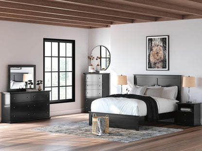 Maribel King Panel Bed, Dresser and Mirror