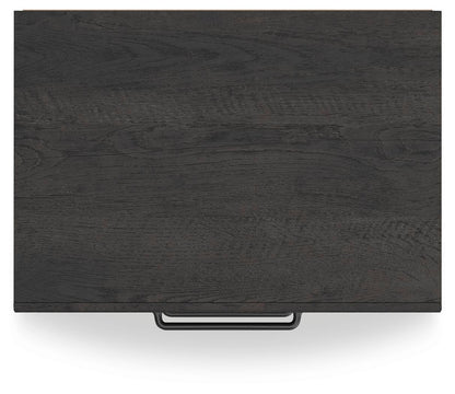 Delmorta Full Panel Bed with Storage, Dresser, Mirror, Chest and Nightstand
