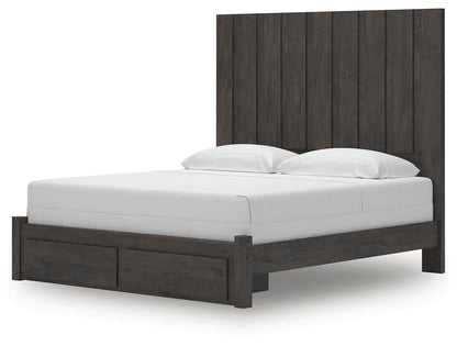 Parlayon King Panel Storage Bed, Dresser and Mirror