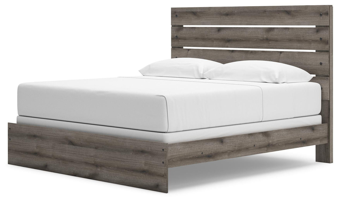Urbanoore King Panel Bed, Dresser, Mirror, Chest and Nightstand