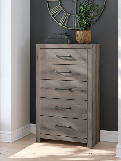 Urbanoore Twin Panel Storage Bed, Dresser, Mirror, Chest and Nightstand
