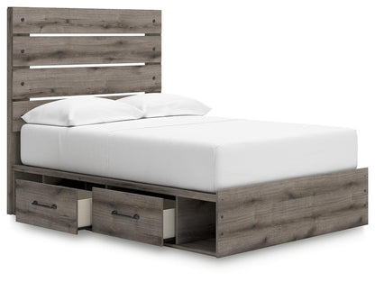 Urbanoore Full Panel Bed with Storage, Dresser, Mirror, Chest and Nightstand