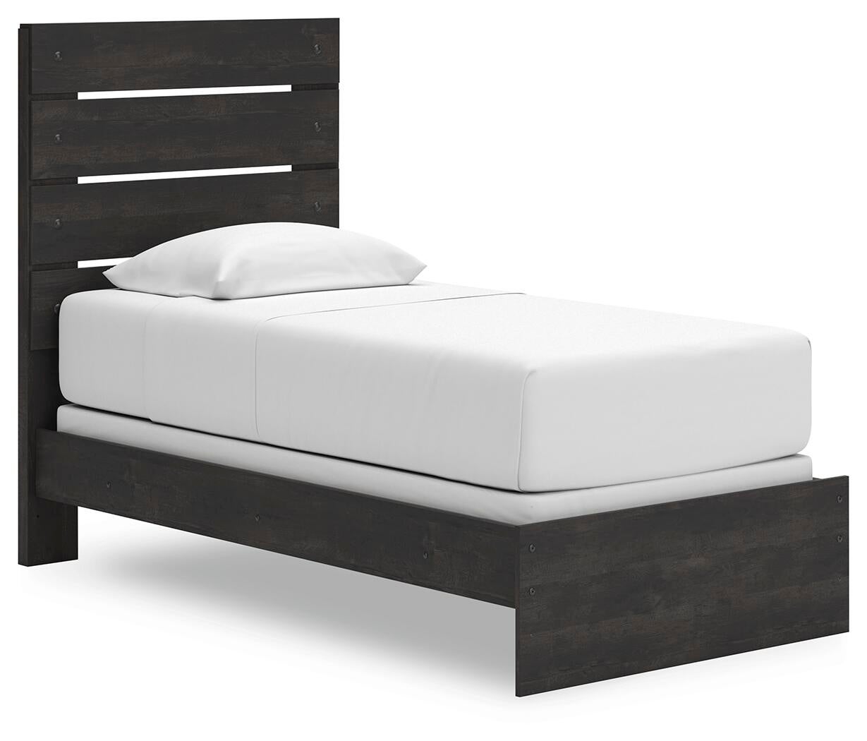 Delmorta Twin Panel Bed, Dresser, Mirror, Chest and Nightstand