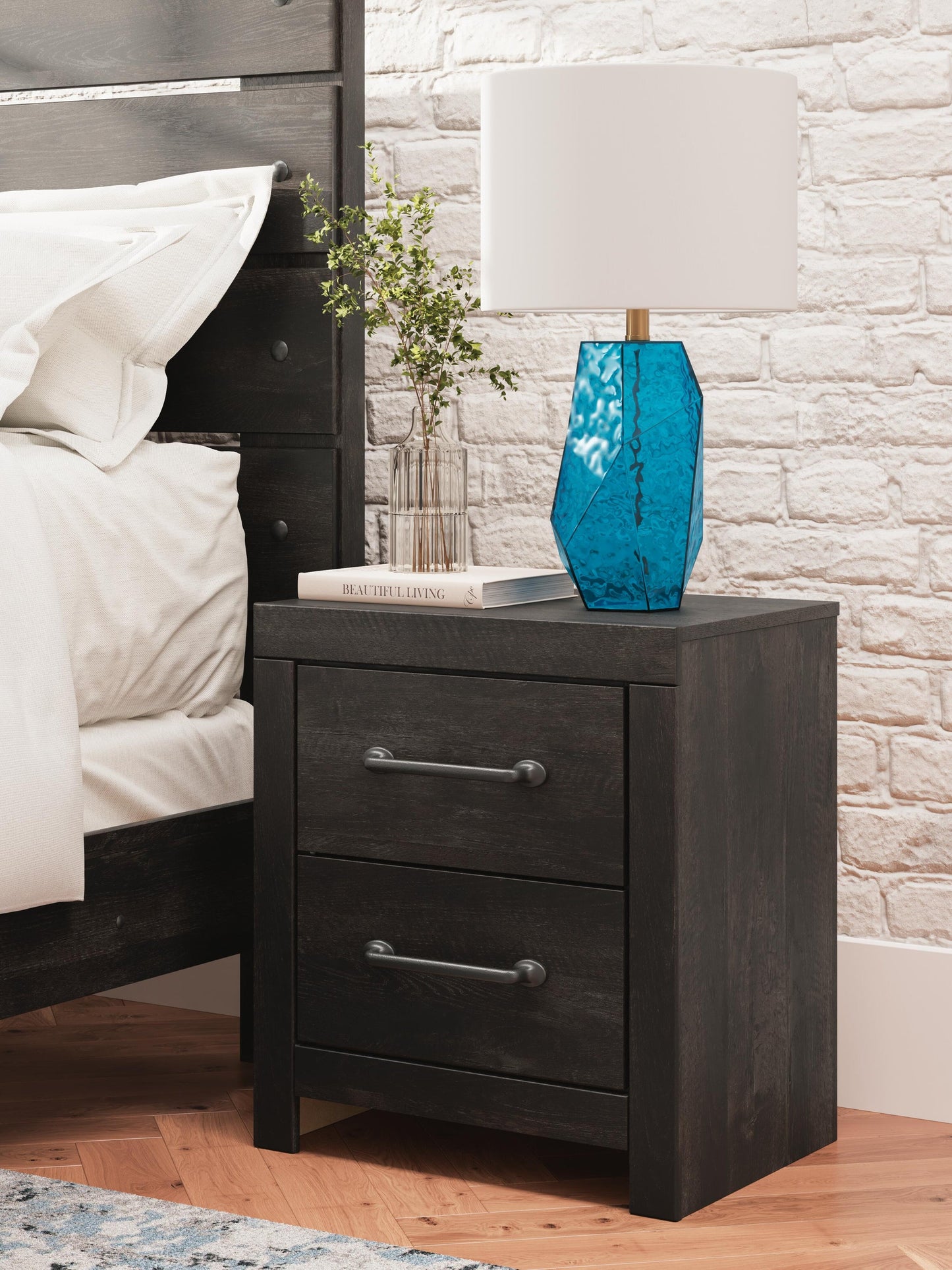 Delmorta Twin Panel Bed, Dresser, Mirror, Chest and Nightstand