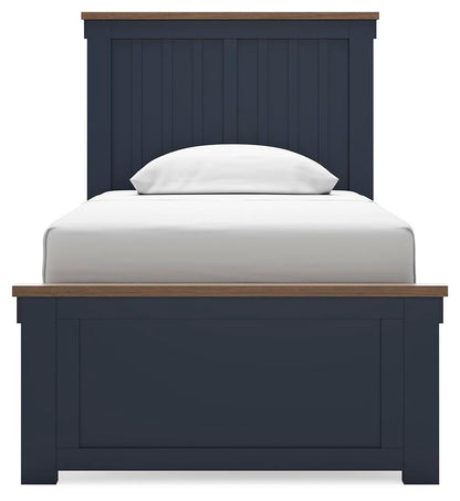 Landocken Twin Panel Bed, Dresser, Mirror and Nightstand