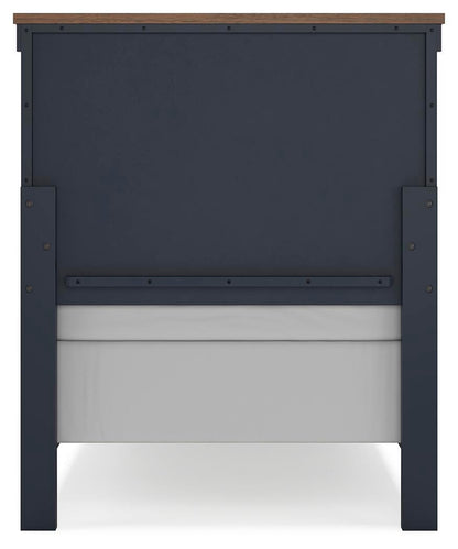 Landocken Twin Panel Bed, Dresser, Mirror and Nightstand