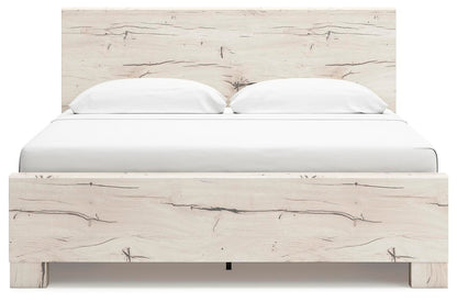 Lawroy King Panel Bed with Storage, Dresser, Mirror and Nightstand