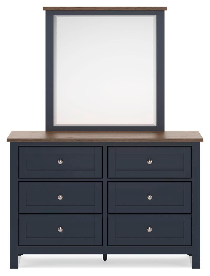 Landocken Full Panel Headboard, Dresser, Mirror and Nightstand