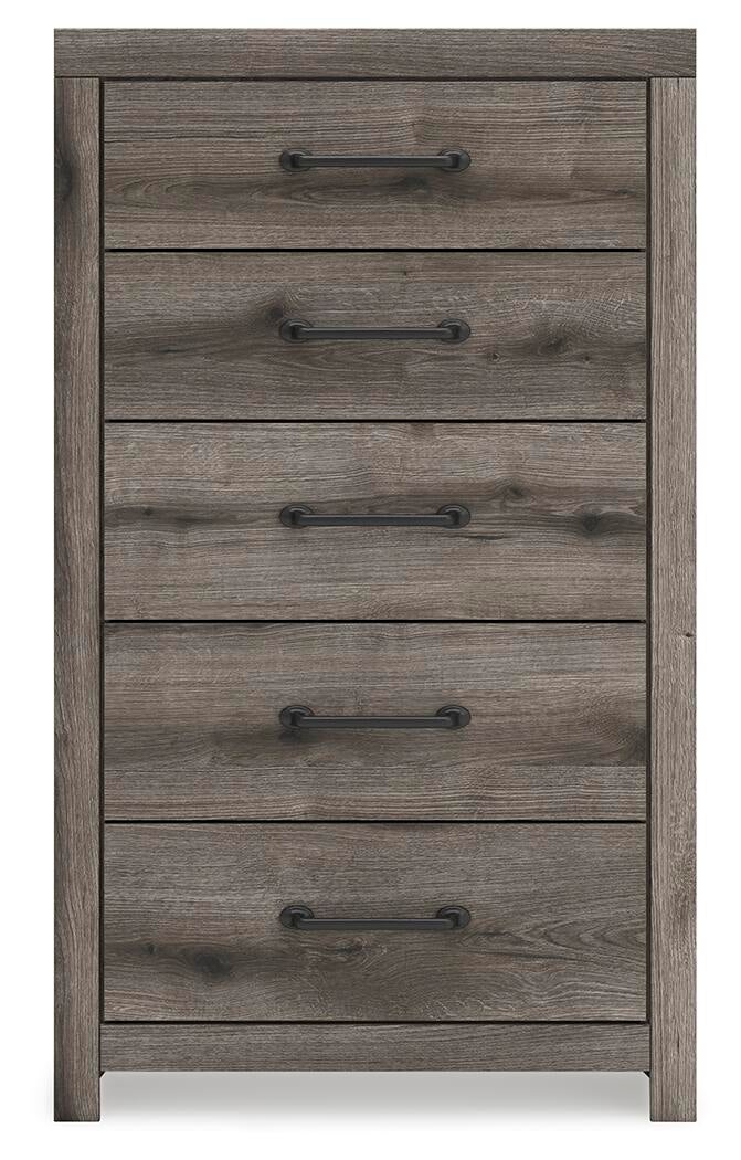 Urbanoore Full Panel Storage Bed, Dresser, Mirror, Chest and Nightstand