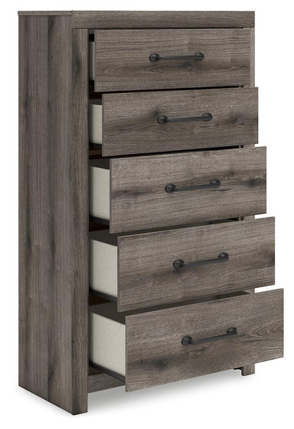 Urbanoore Full Panel Storage Bed, Dresser, Mirror, Chest and Nightstand