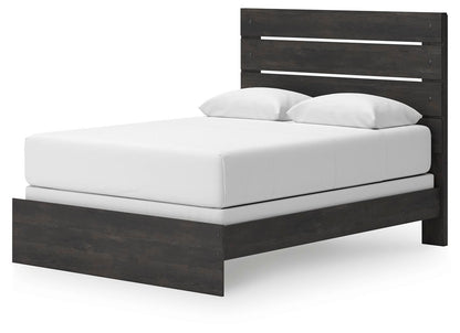 Delmorta Queen Panel Bed, Dresser and Mirror