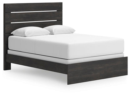 Delmorta Queen Panel Bed, Dresser, Mirror and Nightstand