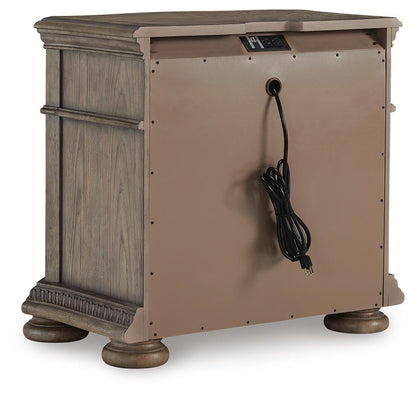 Ardenfield King Upholstered Sleigh Bed, Dresser, Mirror and Nightstand