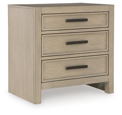 Calmoro California King Bookcase Bed with Mirrored Dresser and Nightstand