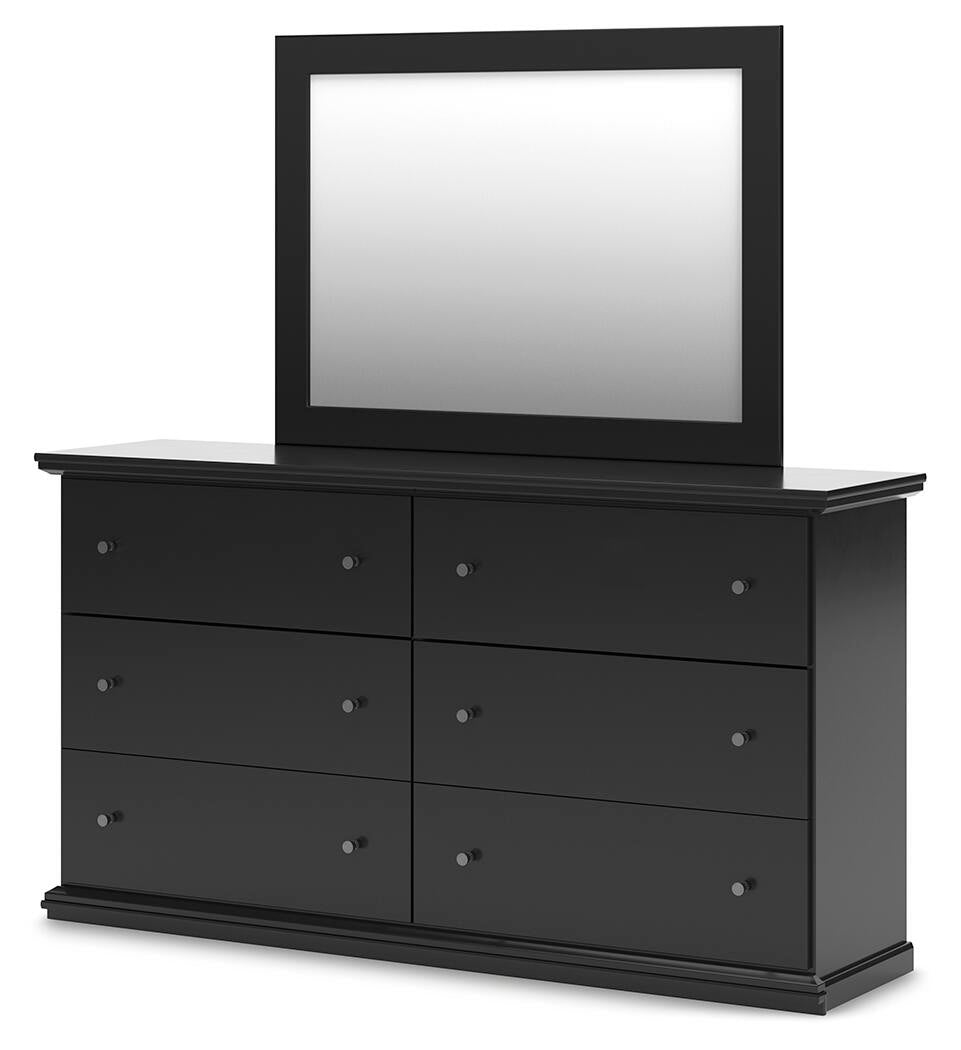 Maribel Full Panel Bed, Dresser, Mirror, Chest and Nightstand
