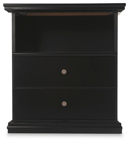 Maribel Full Panel Bed, Dresser, Mirror, Chest and Nightstand