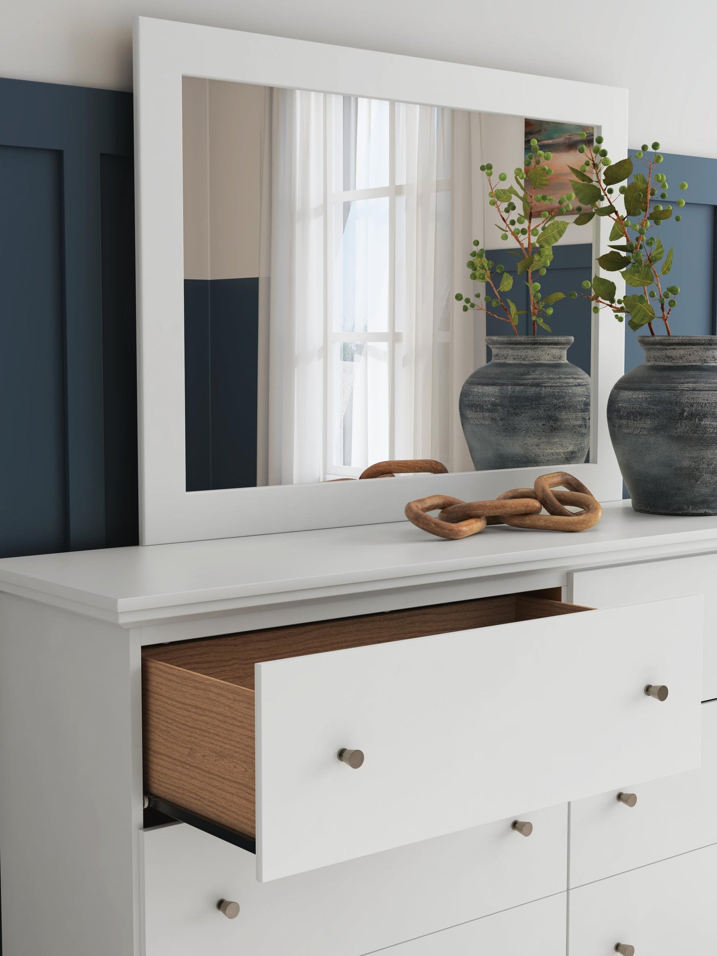 Bostwick Shoals King Panel Bed, Dresser and Mirror