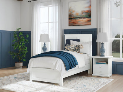 Bostwick Shoals Twin Panel Bed, Dresser, Mirror, Chest and Nightstand