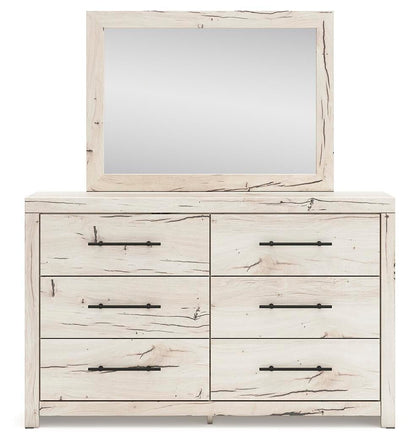 Lawroy King Panel Storage Bed, Dresser, Mirror, Chest and Nightstand