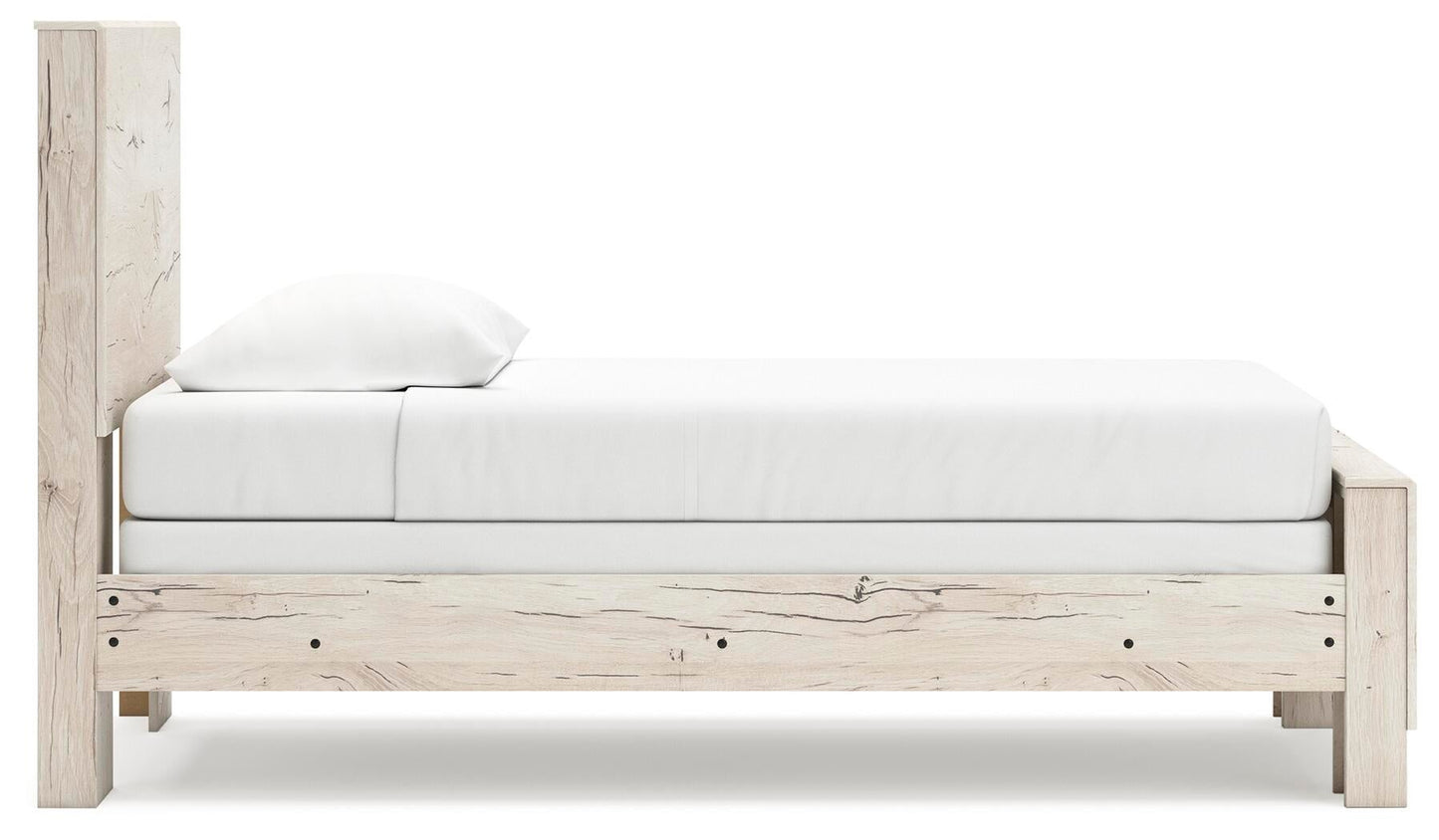 Lawroy Twin Panel Bed, Dresser and Mirror