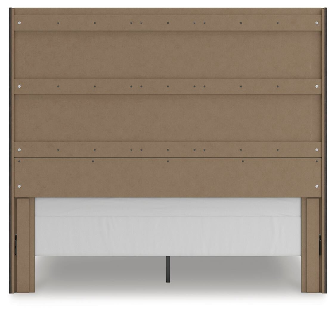 Parlayon King Panel Storage Bed, Dresser, Mirror, Chest and Nightstand