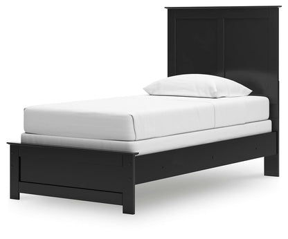 Maribel Twin Panel Bed, Dresser and Mirror