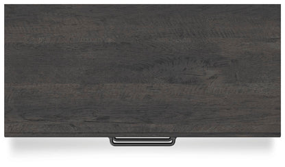Delmorta Full Panel Storage Bed, Dresser, Mirror, Chest and Nightstand