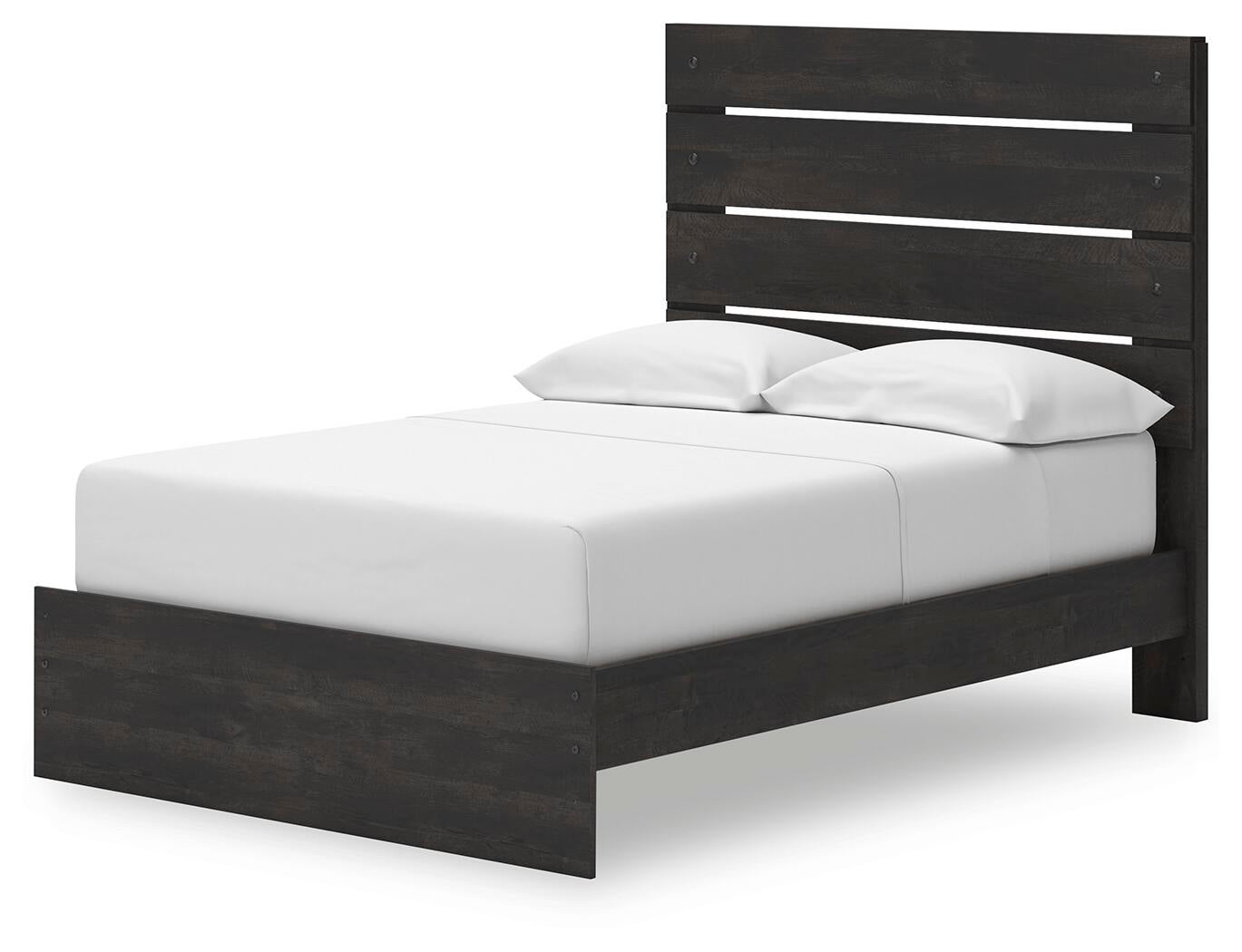 Delmorta Full Panel Storage Bed, Dresser, Mirror, Chest and Nightstand