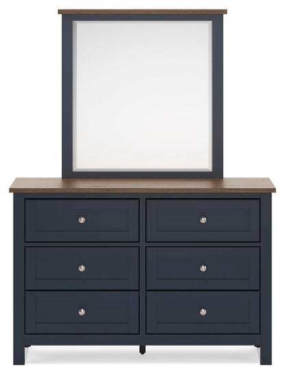 Landocken Twin Panel Headboard, Dresser and Mirror