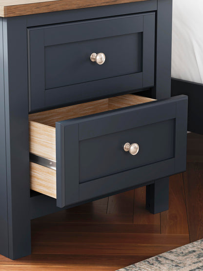Landocken Twin Panel Headboard, Dresser, Mirror, Chest and Nightstand