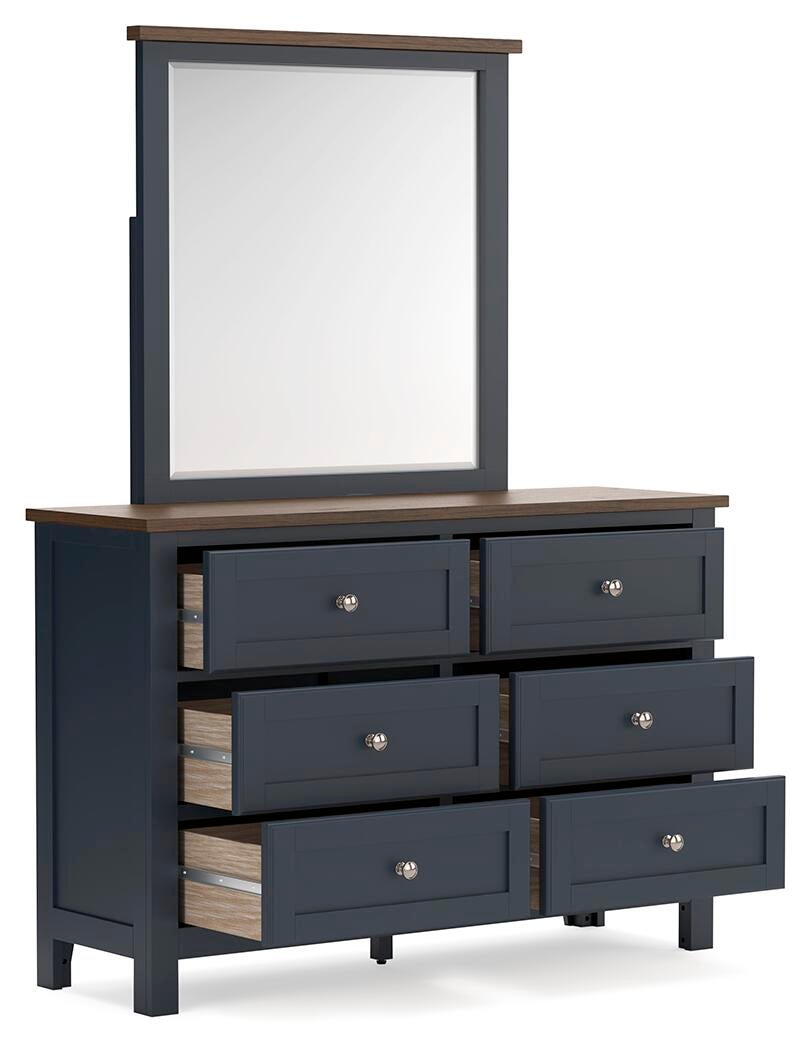 Landocken Queen Panel Headboard, Dresser, Mirror, Chest and Nightstand