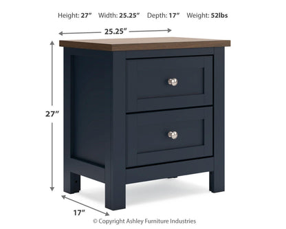 Landocken Queen Panel Headboard, Dresser, Mirror, Chest and Nightstand