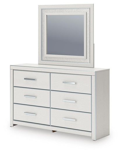 Birmonton King Upholstered Panel Bed, Dresser, Mirror, Chest and Nightstand