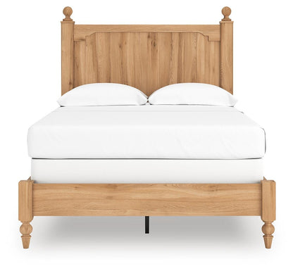 Galletyn Full Panel Bed with Mirrored Dresser and Nightstand