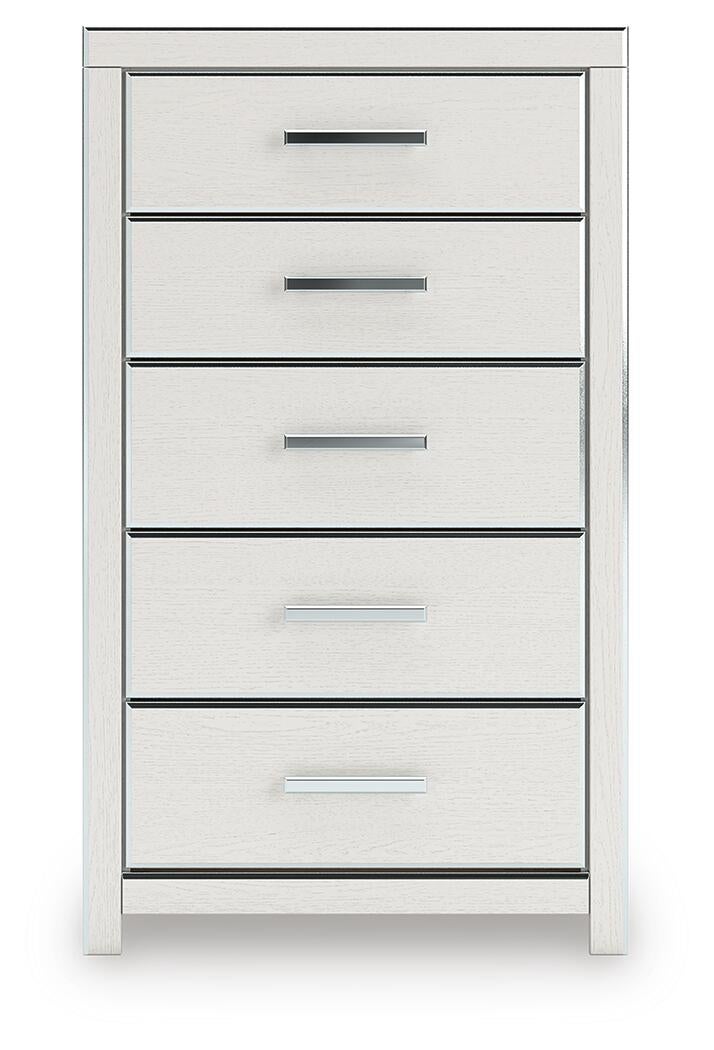 Birmonton Queen Upholstered Panel Bed, Dresser, Mirror, Chest and Nightstand