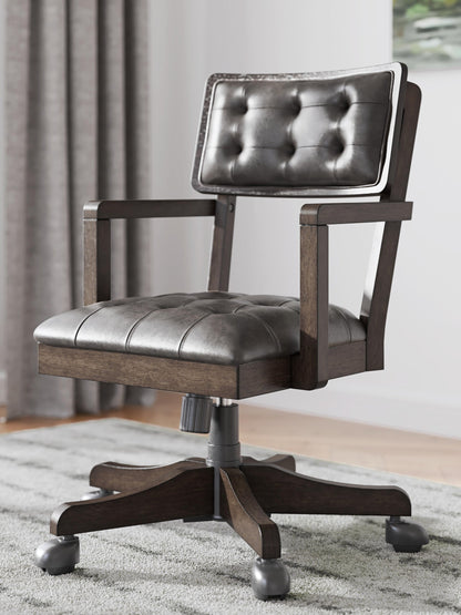 Breckington Home Office Desk with Chair and Storage