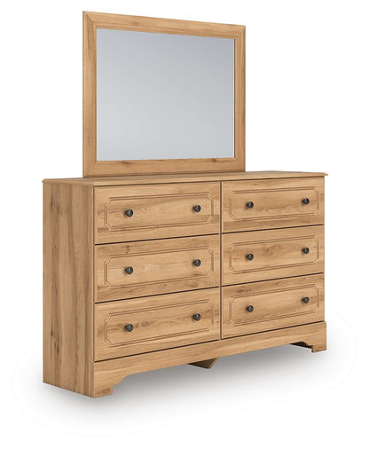 Galletyn Queen Panel Bed with Mirrored Dresser and Nightstand