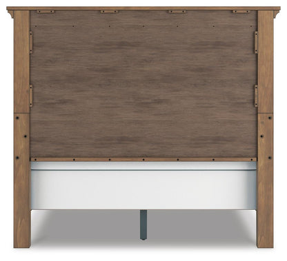 Vandenmore Queen Panel Bed with Mirrored Dresser, Chest and Nightstand