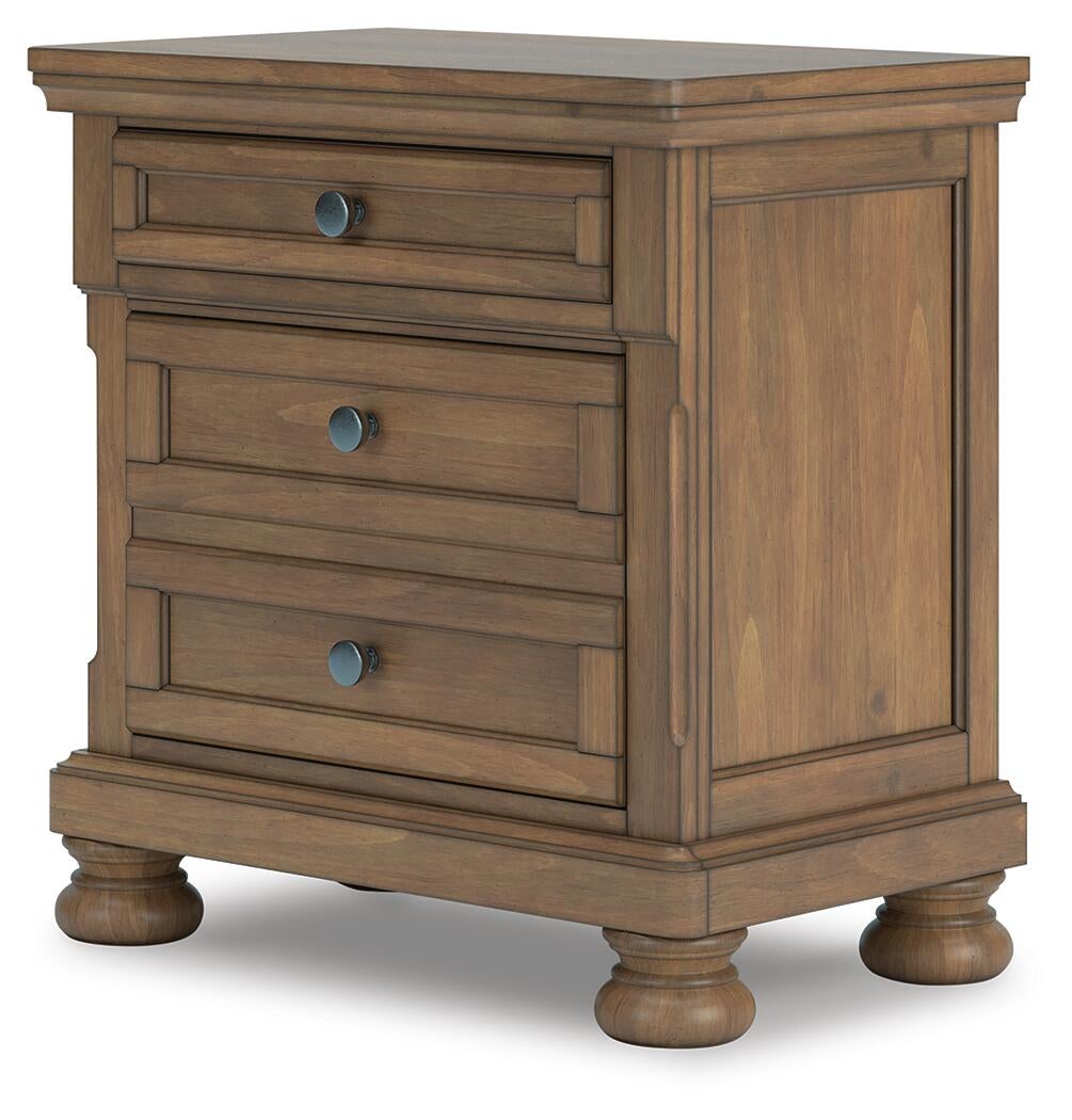 Vandenmore Queen Panel Bed with Mirrored Dresser, Chest and Nightstand