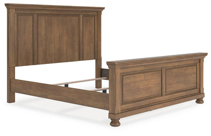 Vandenmore King Panel Bed with Mirrored Dresser, Chest and Nightstand