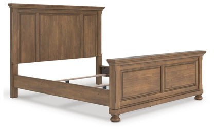 Vandenmore California King Panel Bed with Mirrored Dresser
