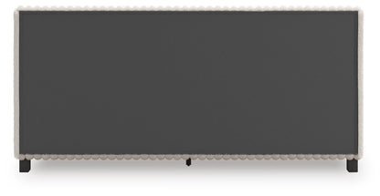 Birmonton King Upholstered Bed, Dresser and Mirror