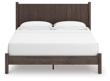 Cadmori King Panel Platform Bed, Dresser, Mirror and Nightstand
